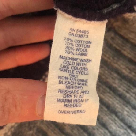 American Eagle Cotton/Wool Blend Striped Sweater - Picture 4 of 7